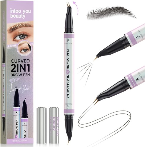 Curved eyebrow pencil - curved,